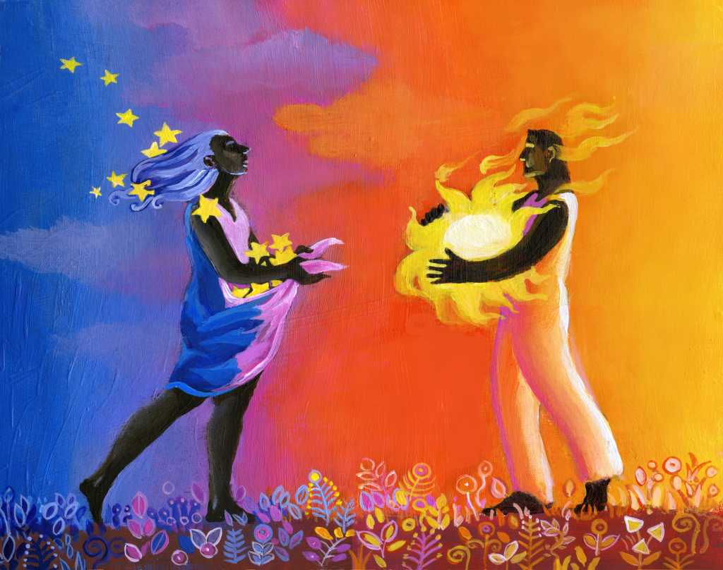 Couple - conflit - homme - femme - se parler - communiquer - avancer - union des contraires - harmonie - amour